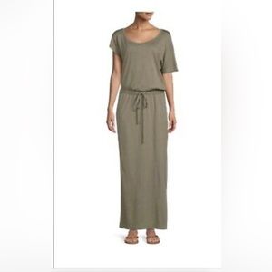 Michael Stars Chantel Side Slit Asymmetrical Maxi Dress
